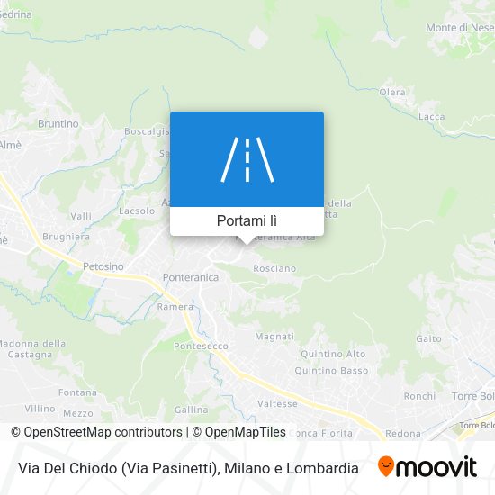 Mappa Via Del Chiodo (Via Pasinetti)