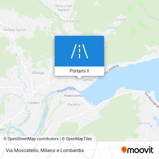 Mappa Via Moscatello