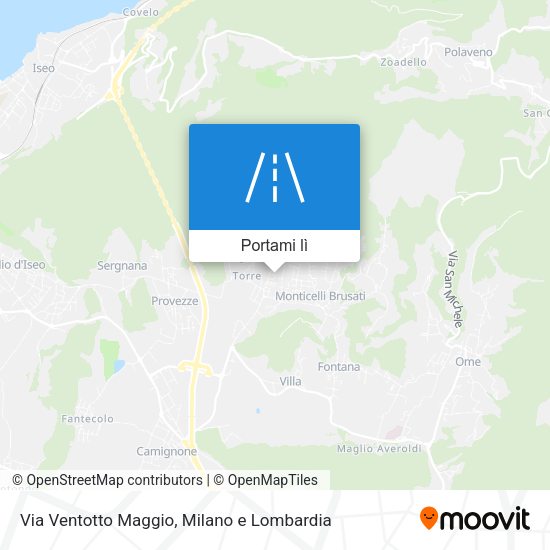 Mappa Via Ventotto Maggio