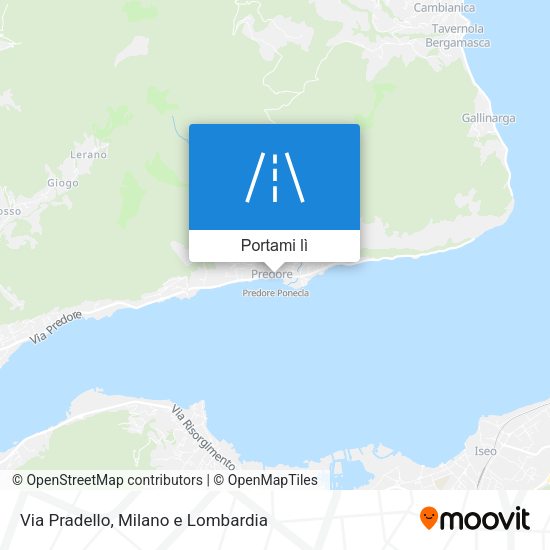 Mappa Via Pradello