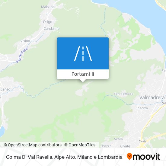 Mappa Colma Di Val Ravella, Alpe Alto
