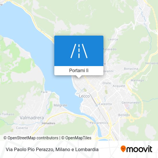 Mappa Via Paolo Pio Perazzo