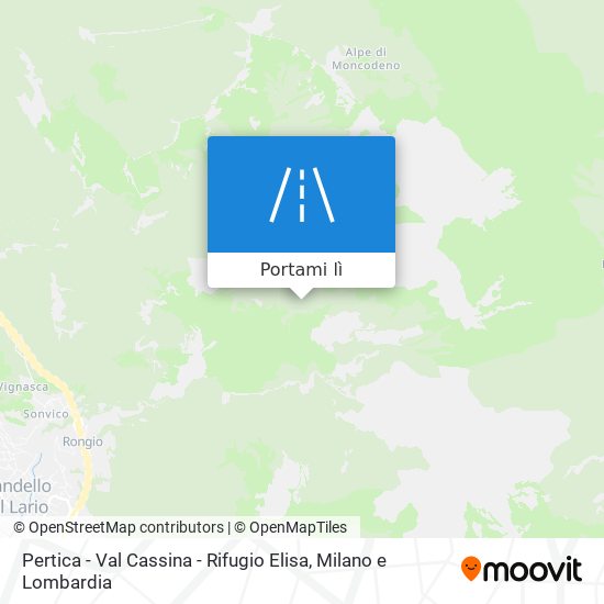 Mappa Pertica - Val Cassina - Rifugio Elisa