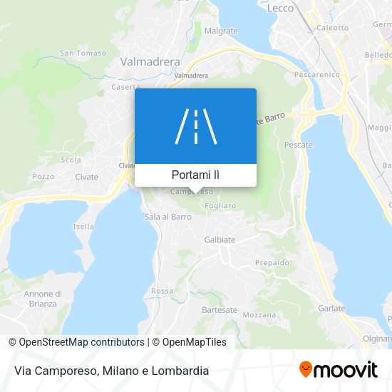 Mappa Via Camporeso