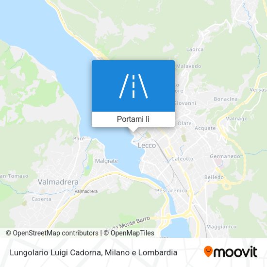 Mappa Lungolario Luigi Cadorna