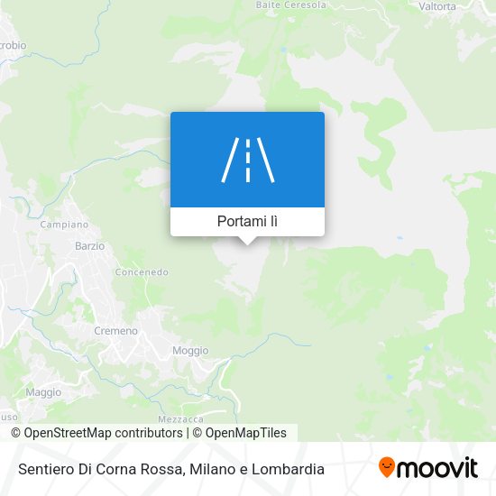 Mappa Sentiero Di Corna Rossa