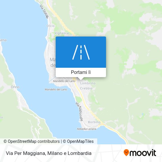 Mappa Via Per Maggiana