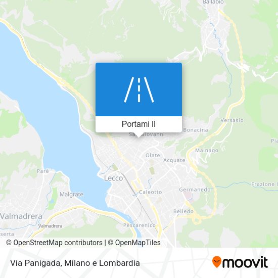 Mappa Via Panigada