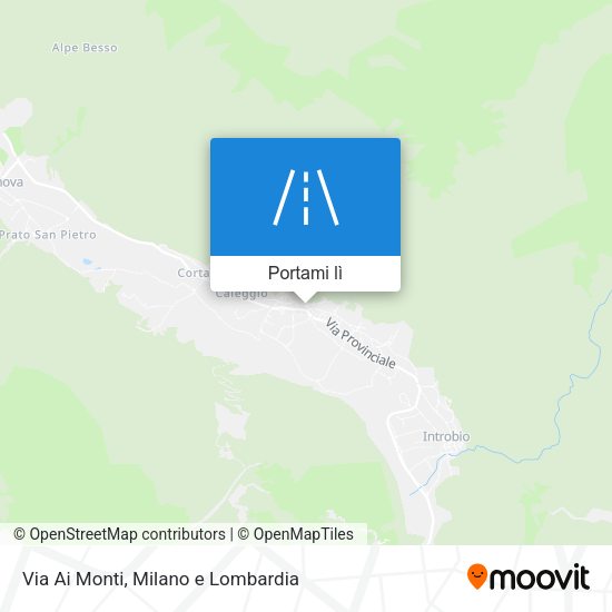 Mappa Via Ai Monti