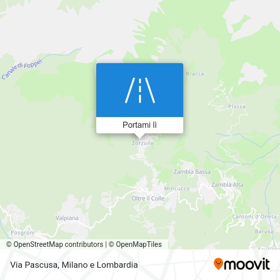 Mappa Via Pascusa