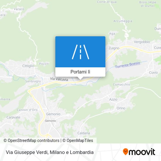 Mappa Via Giuseppe Verdi