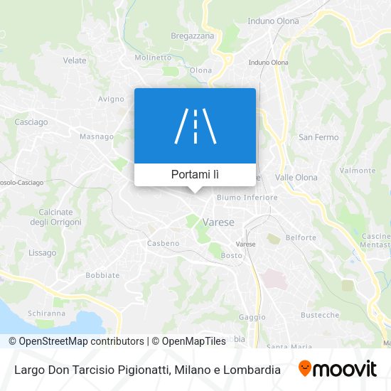 Mappa Largo Don Tarcisio Pigionatti