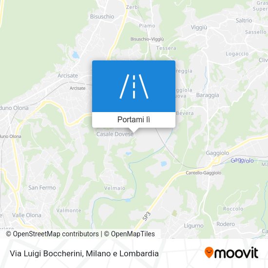 Mappa Via Luigi Boccherini