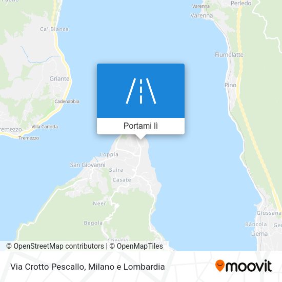 Mappa Via Crotto Pescallo