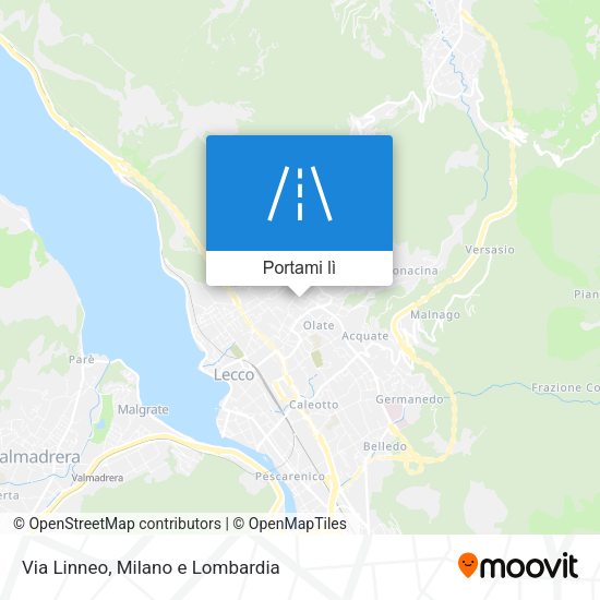 Mappa Via Linneo