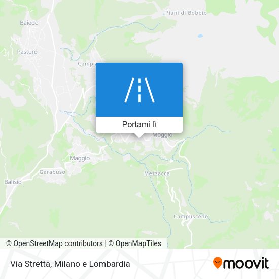Mappa Via Stretta