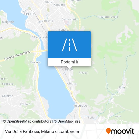 Mappa Via Della Fantasia