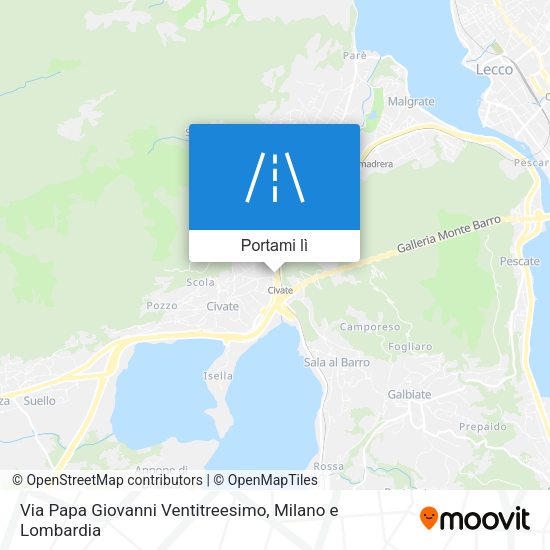 Mappa Via Papa Giovanni Ventitreesimo