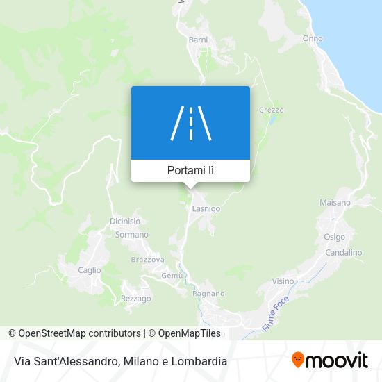 Mappa Via Sant'Alessandro
