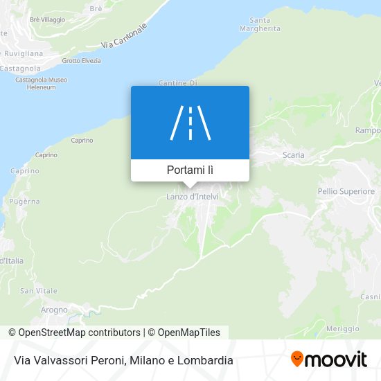 Mappa Via Valvassori Peroni