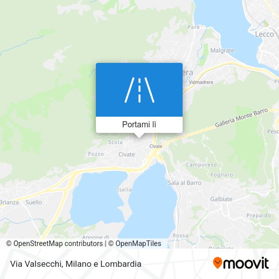 Mappa Via Valsecchi