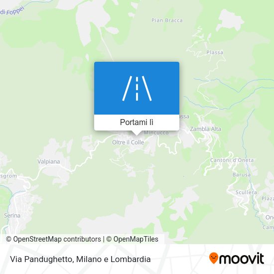 Mappa Via Pandughetto