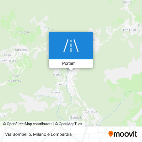 Mappa Via Bombello
