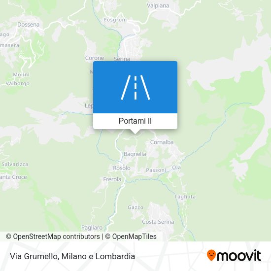 Mappa Via Grumello