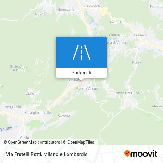 Mappa Via Fratelli Ratti