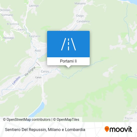 Mappa Sentiero Del Repussin