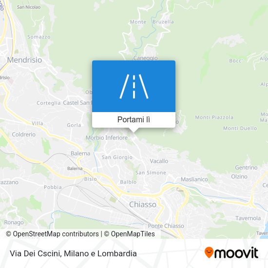 Mappa Via Dei Cscini