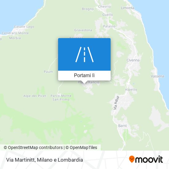 Mappa Via Martinitt