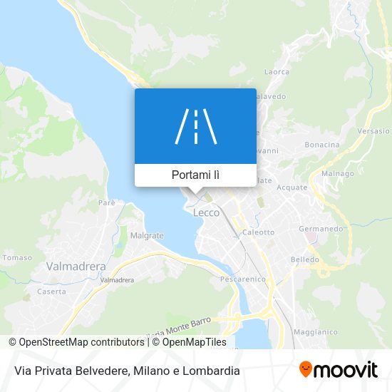 Mappa Via Privata Belvedere