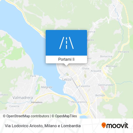 Mappa Via Lodovico Ariosto