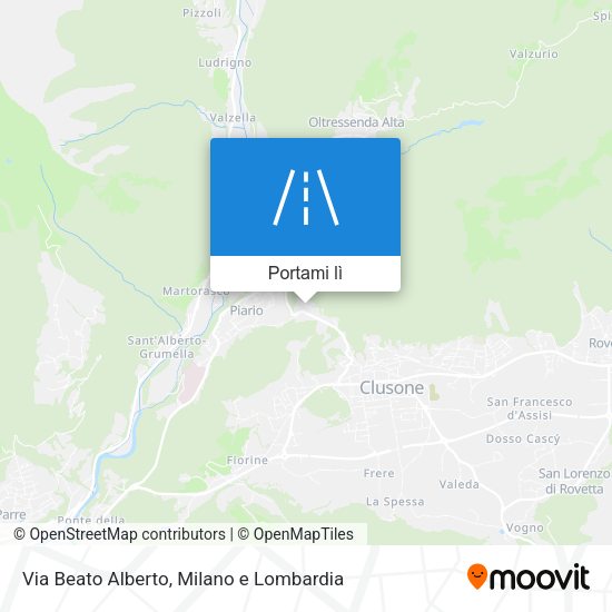 Mappa Via Beato Alberto