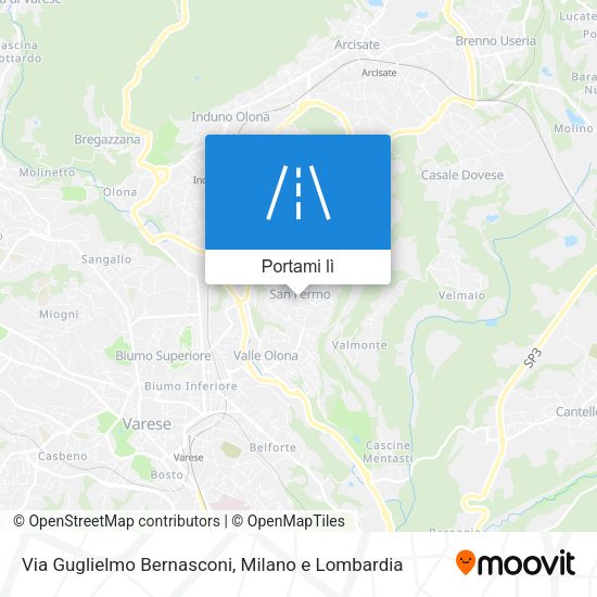 Mappa Via Guglielmo Bernasconi