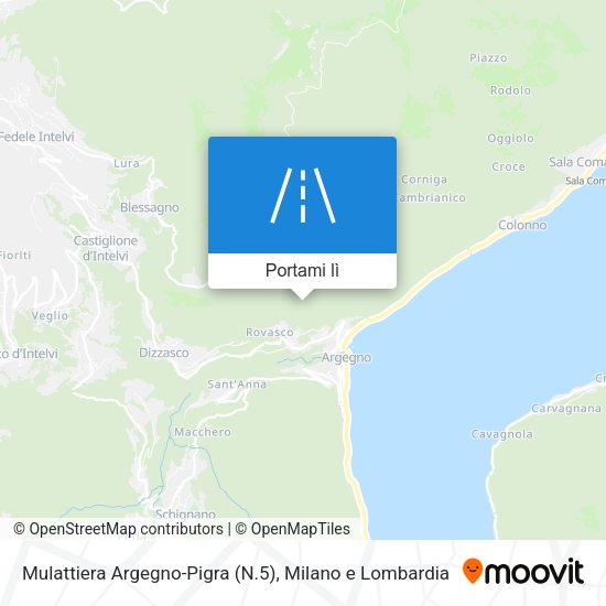 Mappa Mulattiera Argegno-Pigra (N.5)