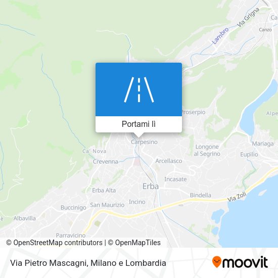 Mappa Via Pietro Mascagni