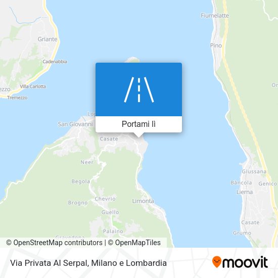 Mappa Via Privata Al Serpal