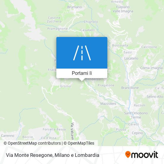 Mappa Via Monte Resegone