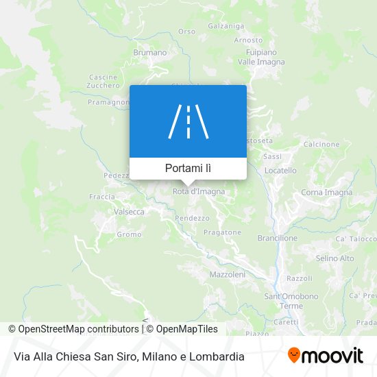 Mappa Via Alla Chiesa San Siro