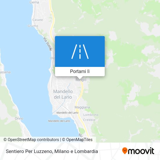 Mappa Sentiero Per Luzzeno