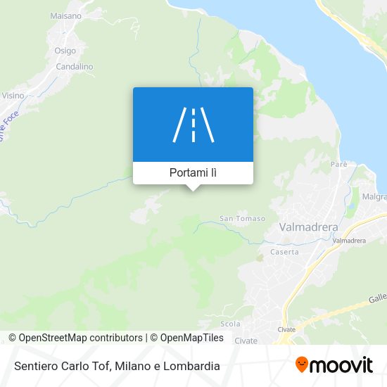Mappa Sentiero Carlo Tof