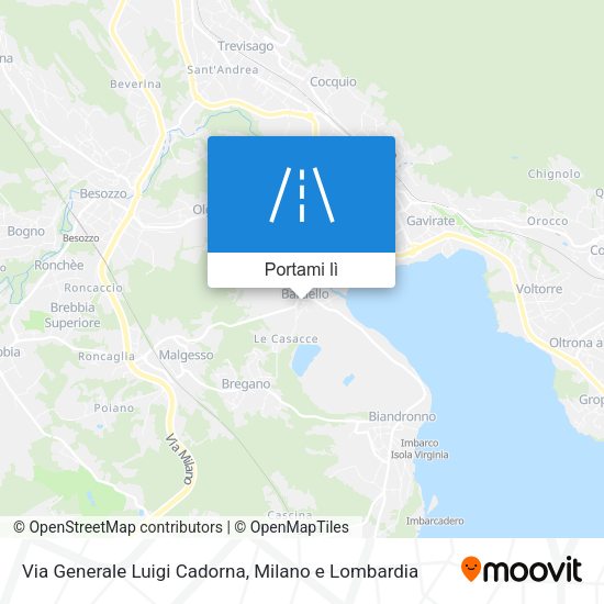Mappa Via Generale Luigi Cadorna