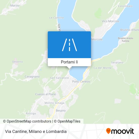 Mappa Via Cantine
