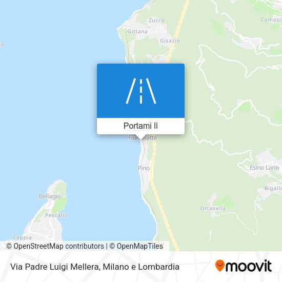 Mappa Via Padre Luigi Mellera