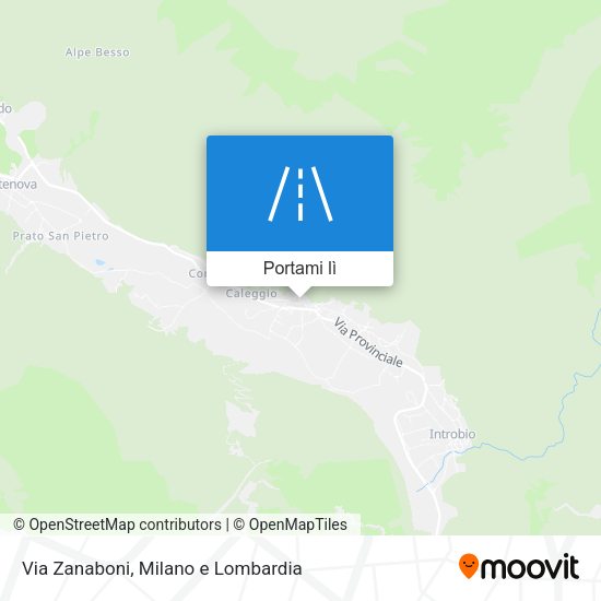 Mappa Via Zanaboni
