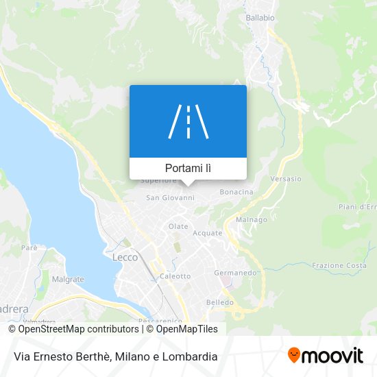 Mappa Via Ernesto Berthè