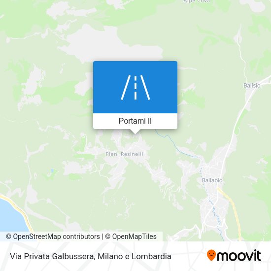 Mappa Via Privata Galbussera