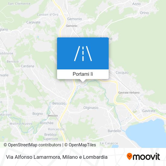 Mappa Via Alfonso Lamarmora